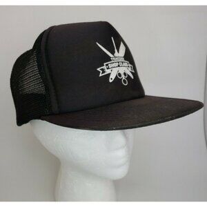 Vintage Traeger 5 Panel Dad Hat Black Mesh Foam Snapback Trucker Cap Smoker